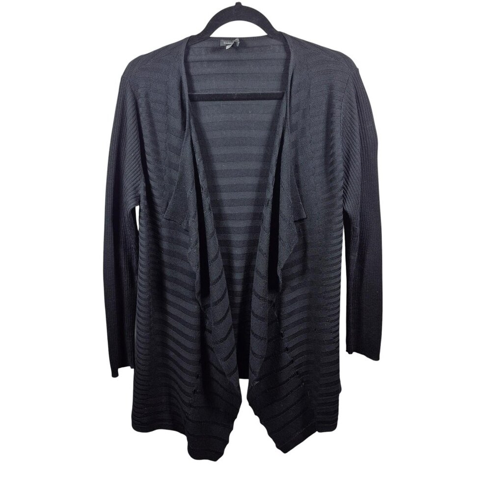 Eileen Fisher Sweater Womens Merino Wool Cardigan Medium Classic Minimalist
